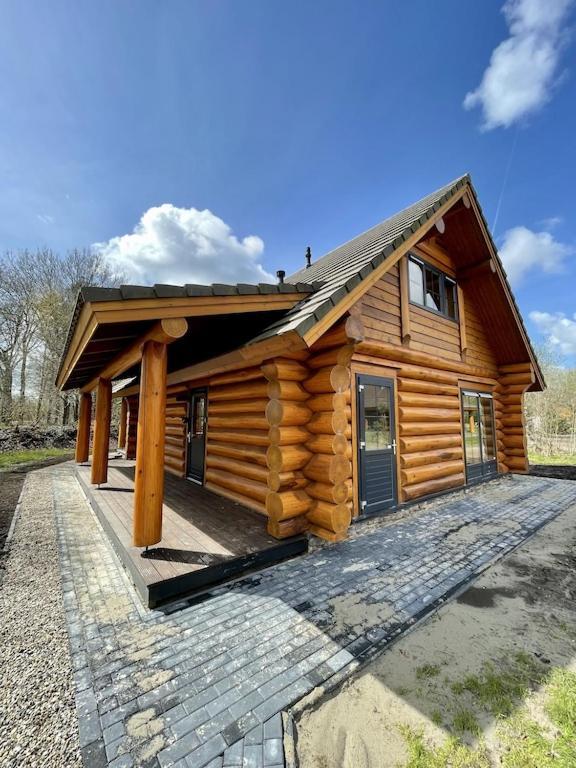 Unieke Houten Villa Met Sauna In Twente - 5P Den Ham Dış mekan fotoğraf