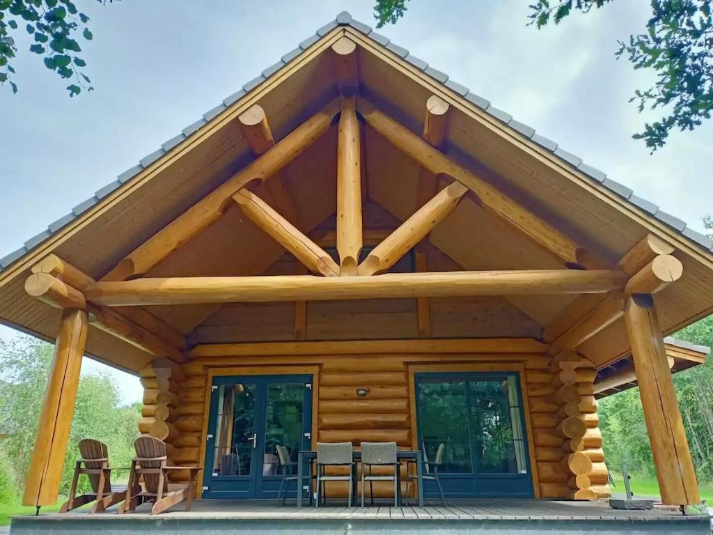 Unieke Houten Villa Met Sauna In Twente - 5P Den Ham Dış mekan fotoğraf